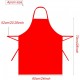 Multifuns Lot de 12 tabliers rouges en vrac pour femme et homme avec 2 poches tabliers de cuisine 59,4 x 69,3 cm rouge - B64KQWBPW
