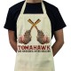 Soreso Tablier de barbecue beige pour homme Tomahawk avec inscription « Guegsbachette sous Grillern » - BKWM2JTUN