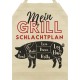 Soreso Tablier de barbecue pour homme avec inscription en allemand « Mein Grill Batchtplan » Beige Sahara - BKMHDXESS