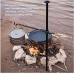 Brasero grill de camping en plein air support de barbecue fin pour camping et plaque de cuisson en fer étagère de pique-nique grille pliante portable couleur : blanc - BK85HNOYQ