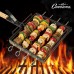 Camerons CAM-SRK-998 Ensemble de brochettes pour barbecue avec poignée amovible pour brochettes viande légumes plus encore Noir - BMH9AYFRY