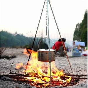 YQCX Trépied de Camp Ajustable Portable Extérieur Pliable Pliable Barbecue Grillades Suspendus pour Camping Pique-Nique Barbecue Cuisson Inoxydable - BBB8NDJFW