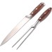 DERCLIVE Ensemble fourchette et couteau pour barbecue en acier inoxydable - B5AAVCDSA