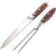 DERCLIVE Ensemble fourchette et couteau pour barbecue en acier inoxydable - B5AAVCDSA