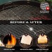 Grattoir à grille en bois – Alternative en bois pour une brosse de barbecue fabriqué à partir de bois de hêtre naturel – Utilise la nouvelle technologie EasyShape pour un nettoyage sûr et sans poils - B61B1DSVA