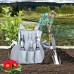 BLIENCE Kit d'outils de jardinage 9 pièces avec sac de rangement Sécateur Gants Sarcloir Griffe Fourche Pelle à Terreau Transplantoire pour Jardinier etc - BB5A1BHTH