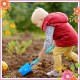Colwelt Lot de 9 outils de jardinage pour enfants avec têtes en acier véritable robuste cadeaux de jardinage pour enfants comprenant râteau bêche cuillère gants de jardin pour enfants - BDJM6QMXK
