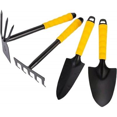 FRAHS Ensemble d'outils de jardin outils de jardin 4 pièces kit de jardin outil de jardinage robuste outils à main de jardinage extérieur avec poignée ergonomique Cadeaux de jardinage pour femmes h - BKH68PQOV