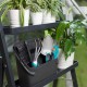 Kit balcon de Gardena : boîte en plastique avec pelle intégrée et kit 4 pièces pour jardiner sur les balcons et terrasses transplantoir griffe à fleurs sécateur et brosse 8970-20 - B6WBBMVHW