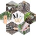 Kit d'outils de jardin en acier inoxydable avec poignée en bois Lot de 4 outils de jardin Petite truelle de transplantation lourde Pour femmes enfants jardiniers - BHEKBZGYH
