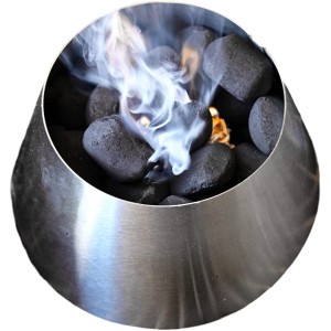 Vortex pour barbecue carburant – Dôme avec breloques en chêne et bio de - BDQJNIKSE