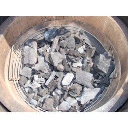 YNNI KAMADO TQKAB25 Panier à cendres pour grilles de 63,5 cm + Grille de séparation centrale amovible - BE3V6PLGG