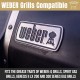 Dobi 30-pack Weber Grilles Compatible Poêles d'égouttement emballage en vrac EN Feuille d'aluminium barbecue Graisse Poêles 19,1 x 12,7 cm Silver - B9ENNNRYU