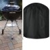 CENBEN Couverture de Barbecue Housse pour Barbecue en Tissu Oxford 420D Bâche Barbecue Ronde Imperméable Antipoussière Anti -UV Noir 75 * 70CM Sangle Ajustable - BHH89QJEY