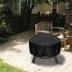 FLYHOME Housse de protection ronde pour foyer de cheminée étanche 76 cm pour protection en tissu noir pour petit barbecue - BQ4NKBANA