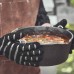 BURNHARD Gants pour Barbecue en aramide Anti-Chaleur jusqu'à 350 °C Gants de Four Antidérapants Gants de Cuisine S-M - BKD2MGVTF