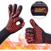 BUZHIDAO Gants de cuisine résistants à la chaleur extrême pour barbecue gants de soudage gants anti-brûlure et haute température - B997EBOJW
