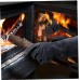 Gants de Barbecue Chauffe-feu résistant au feu en Cuir de Vachette de Cuisson de Soudure de Cuisson à Manches Longues 16inch BBQ Gants - BMHVKQHXI