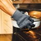 Grill Armor Gants de cuisine résistants à la chaleur – Certifié EN407 932F – Gants de cuisson pour barbecue barbecue barbecue cuisson gris - BHK8BNBZH