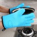 Oven Gants Heat Resistant Silicone Oven & Grill Gloves Pour BBQ Grip antidérapant de Qualité alimentaire Withstand Heat Up To 425Ã‚°F 218Ã‚°C! Parfait pour la Cuisson et Barbecue - B87E4UZTV