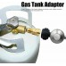 Pasamer Adaptateur de réservoir de gaz connecteur de Conversion de réservoir de gaz à Installation Facile en Laiton pour Barbecue - B4B2KLRWS
