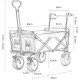 HHYYP Chariot De Plage Charrette Remorque avec Freins Chariot De Transport À Main pour Tous Les Terrains Color : B - BQ3NHYOEP