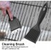 Brosse de nettoyage 21x7cm Brosse à gril Extra forte Cuisine BBQ Cleaner Poils de fil de sécurité en acier inoxydable - BKN9EDNZT