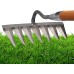 WOTEG Scarificateur Manuel aérateur de pelouse pour râteaux à Feuilles de Jardin brosses à Feuilles matériel de Jardin râteaux à Foin Outils de Jardin - B1288JEKH