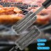 Kunmuzi Brosse grattoir métallique de 45,7 cm pour récurer les grilles de barbecue munie d’un manche à trois brosses aux poils robustes en acier inoxydable pour un nettoyage plus facile et efficace - BK5Q9NAHS