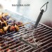 Qiundar 2 Pièce Barbecue Brosse de Nettoyage en Acier Inoxydable Brosse à Gril avec Poignée Antidérapante Grill Brush pour Grille de Barbecue - B7VE3HAXO