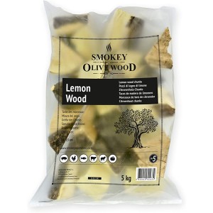 Smokey Olive Wood 5Kg de Bois de citronnier pour barbecues et fumoirs Taille des Morceaux 5-10cm - B5N76OSLU
