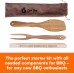 Zorestar Kit de cuisson pour barbecue : copeaux de bois boîte de fumoir outils de barbecue – Coffret cadeau naturel et emballage de dégustation fait à la main pour homme et mari - BENK7PZYF