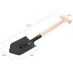 KOTARBAU® Bêche de 60 cm avec manche en bois Bêche courte Bords tranchants pour les activités de plein air - BQ7QWIWIP