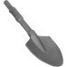 Pelle à pelle en acier Clay Spade 45CR avec tige de 1 1 8 po Outil de creusement pour marteau de démolition - B3E9JVDRF