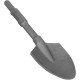 Pelle à pelle en acier Clay Spade 45CR avec tige de 1 1 8 po Outil de creusement pour marteau de démolition - B3E9JVDRF